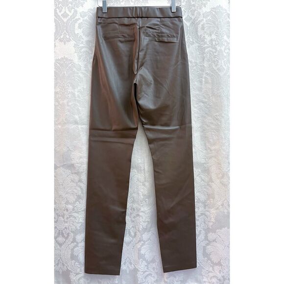 Blank NYC Women’s NWT Love Much Soft Vegan Leather Leggings In Brown Size 26 New - Picture 4 of 7